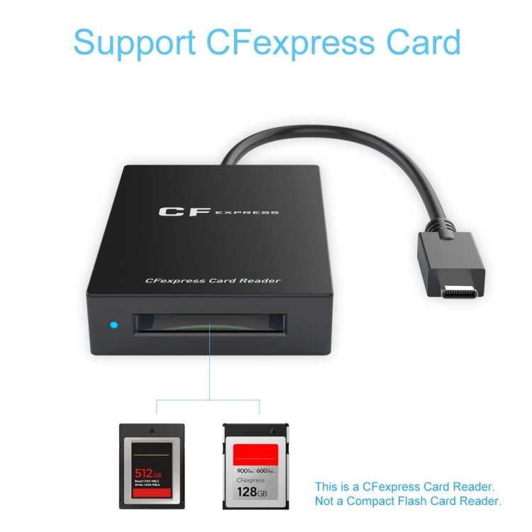 Lector de tarjetas Rocketek CR315 USB3.1 Gen2 tipo C CFexpress tipo B, CR315