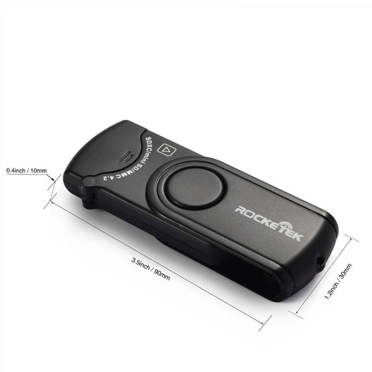 Rocketek CR3 USB3.0 2 en 1 Lector de Tarjetas SD/TF