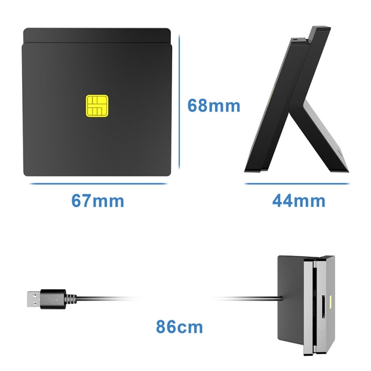 Lector de tarjetas Rocketek CR319 USB 2.0 Smart Card / SIM 2 en 1