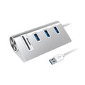 Rocketek HC422 USB3.0 x 3 + Adaptador HUB Lector de Tarjetas SD/TF