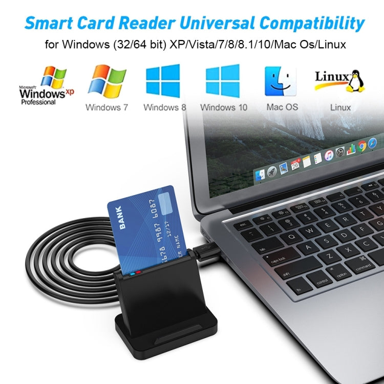 Rocketek SCR816 USB2.0 CAC / SIM / IC / Lector de tarjetas inteligentes ATM