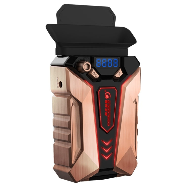 Ice Troll 7 COOLCOLD Ventilador portátil para computadora portátil Radiador turbo Ventilador de enfriamiento ultra silencioso, CA 220 V (Bronce)