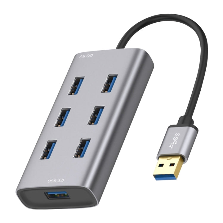 8108 HUB USB 3.0 a USB 3.0 de 7 puertos, longitud del cable: 80 cm, 8108