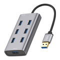 8108 HUB USB 3.0 a USB 3.0 de 7 puertos, longitud del cable: 80 cm, 8108