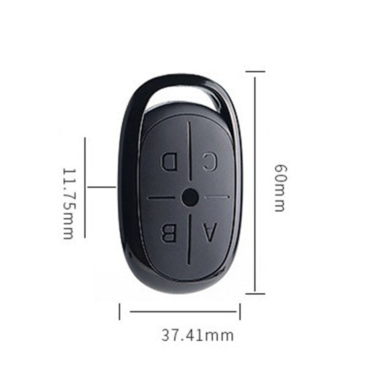 433MHZ 4 botones estilo de letra estilo de copia inalámbrico barrera eléctrica puerta de garaje batería llave de coche control remoto, 433MHZ 4-button Letter Style