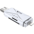 ADS-208 Lector de tarjetas multifunción de 8 pines + USB + Micro USB