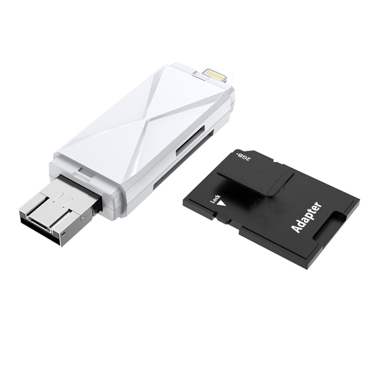 ADS-208 Lector de tarjetas multifunción de 8 pines + USB + Micro USB