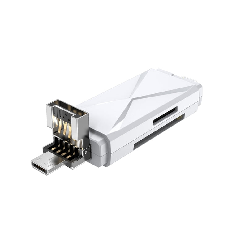 ADS-208 Lector de tarjetas multifunción de 8 pines + USB + Micro USB