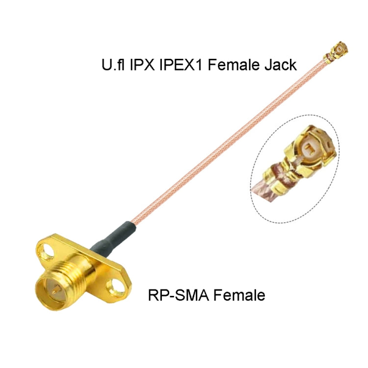 Cable adaptador IPX hembra a RP-SMA hembra RG178, longitud: 15 cm, IPX to RP-SMA Female