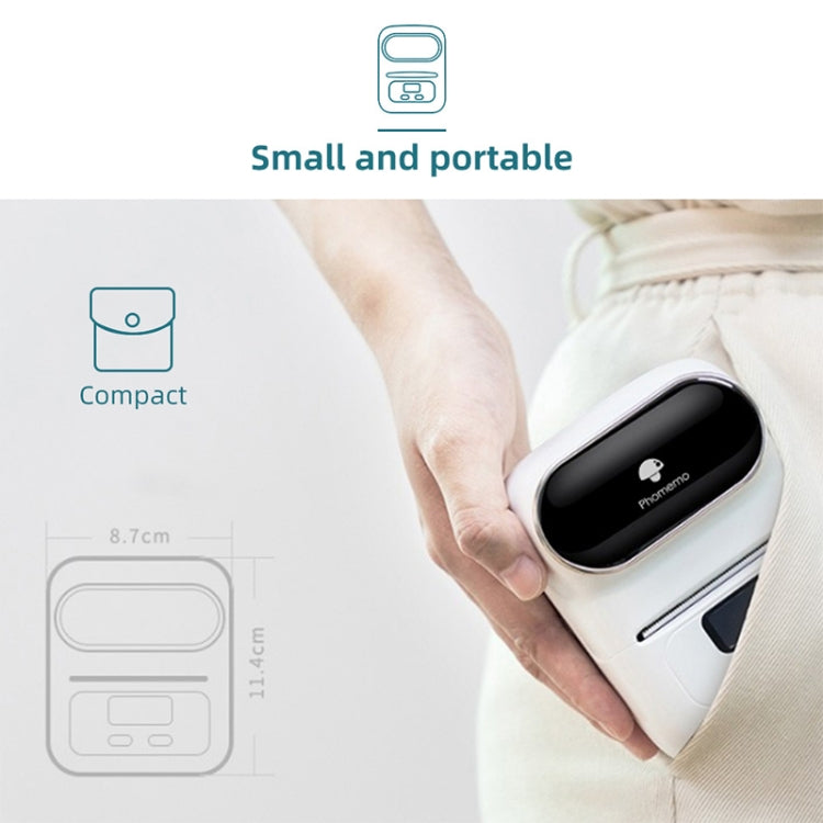 Phomemo M110 Mini impresora térmica Bluetooth portátil para el hogar