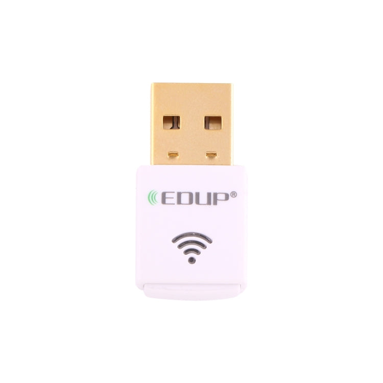 EDUP EP-AC1619 Mini USB inalámbrico 600Mbps 2,4G/5,8 Ghz 150M + 433M tarjeta de red WiFi de doble banda para Nootbook/portátil/PC, EP-AC1619 600Mbps (White), EP-AC1619 600Mbps (Black)