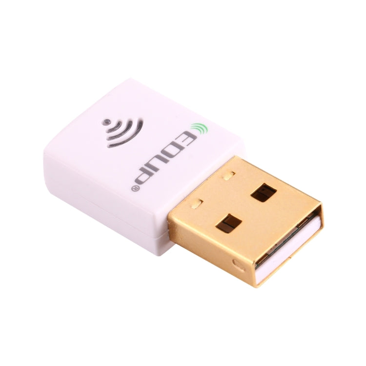 EDUP EP-AC1619 Mini USB inalámbrico 600Mbps 2,4G/5,8 Ghz 150M + 433M tarjeta de red WiFi de doble banda para Nootbook/portátil/PC, EP-AC1619 600Mbps (White), EP-AC1619 600Mbps (Black)