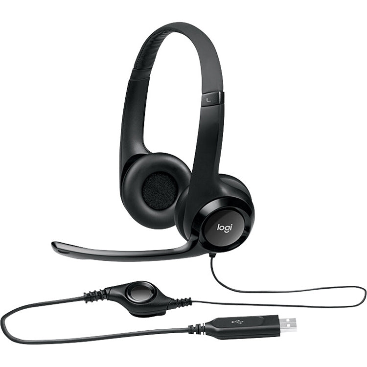 Logitech H390 Auriculares estéreo con cable USB y micrófono con cancelación de ruido