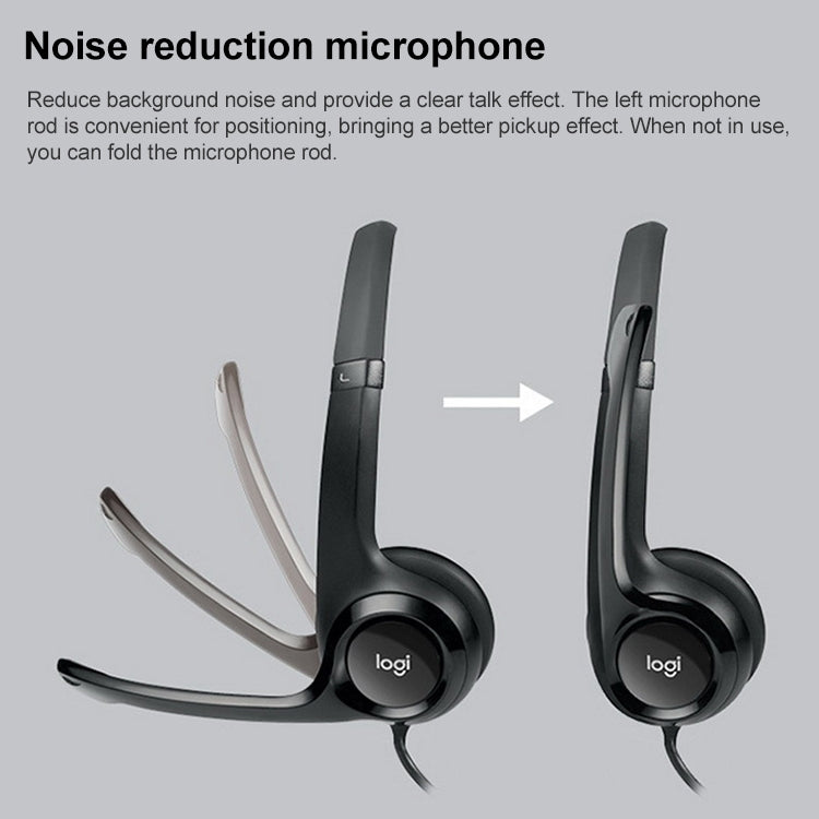 Logitech H390 Auriculares estéreo con cable USB y micrófono con cancelación de ruido