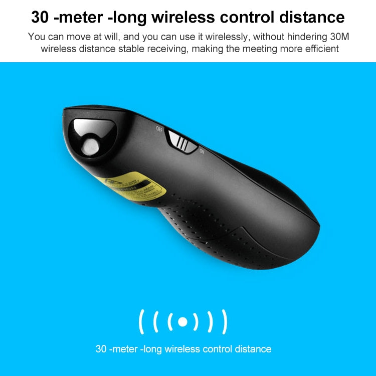 Logitech R800 Presentador inalámbrico USB de 2,4 Ghz PPT Control remoto Flip Pen, R800
