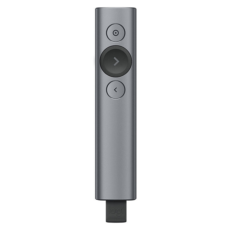 Logitech Spotlight Presentador inalámbrico USB de 2,4 Ghz PPT Control remoto Flip Pen, Spotlight (Grey), Spotlight (Gold)