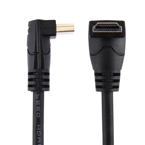 60cm 4K x 2K HDMI 2.0 Versión Alta Velocidad 270 Grados Ángulo Recto HDMI Macho a 270 Grados Ángulo Recto HDMI Macho Cable con Ethernet, Right Angle, Length: 60cm