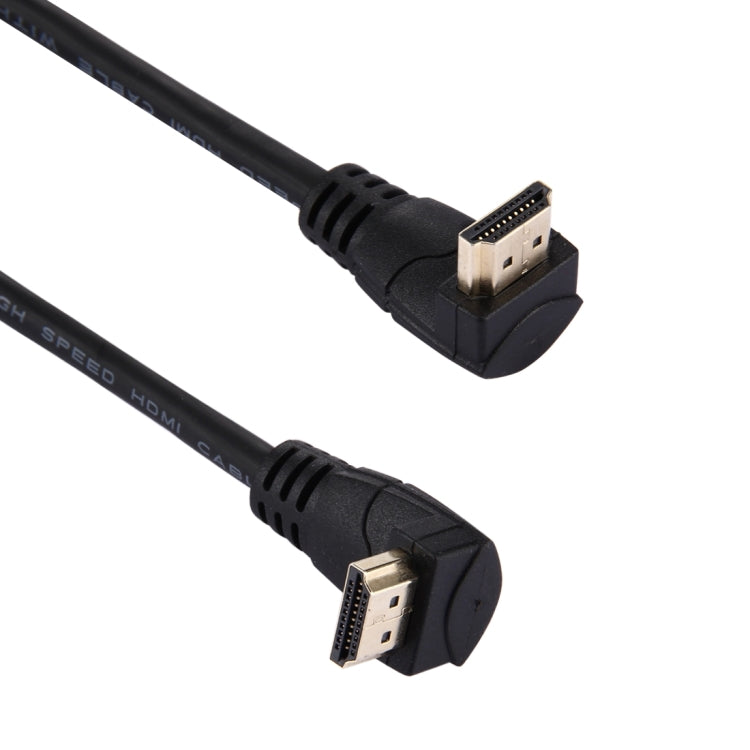 60cm 4K x 2K HDMI 2.0 Versión Alta Velocidad 270 Grados Ángulo Recto HDMI Macho a 270 Grados Ángulo Recto HDMI Macho Cable con Ethernet, Right Angle, Length: 60cm