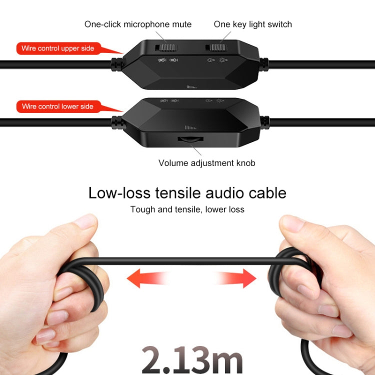 Auriculares para juegos con cable YINDIAO Q2 con micrófono, versión: dual 3,5 mm + USB, Q2 Dual 3.5mm + USB(Black), Q2 Dual 3.5mm + USB(Pink), Q2 Dual 3.5mm + USB(White)