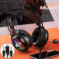 YINDIAO Q4 Auriculares para juegos con cable y micrófono, montados en la cabeza, versión: dual 3,5 mm + USB, Q4 (Black), Q4 (White)