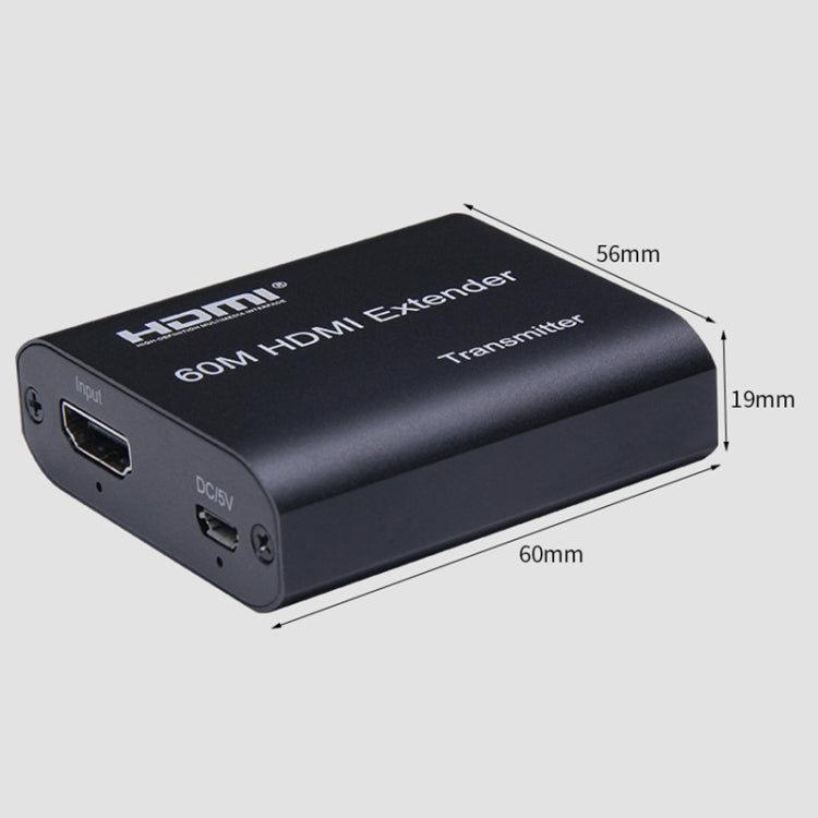 BOWU BW-HE60U Extensor de red HDMI a RJ45 de 60 m, 1080P 60m