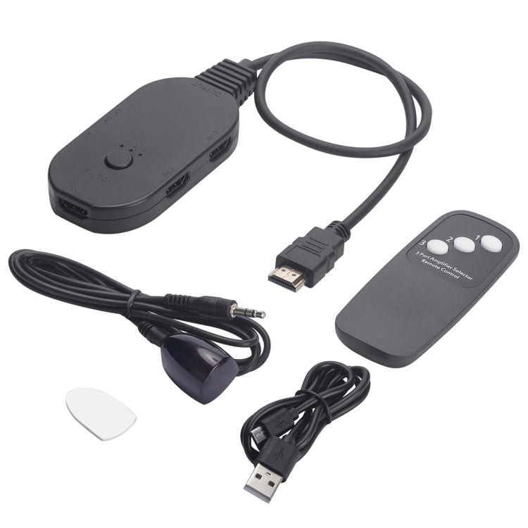 Conmutador de vídeo OZQ2-3 4K HDMI 2.0 3 en 1 salida, OZQ2-3