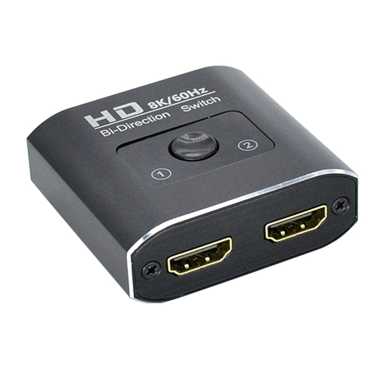 ST0003 Convertidor de vídeo bidireccional con conmutador HDMI 2 en 1 salida 8K, 8K 60Hz Black