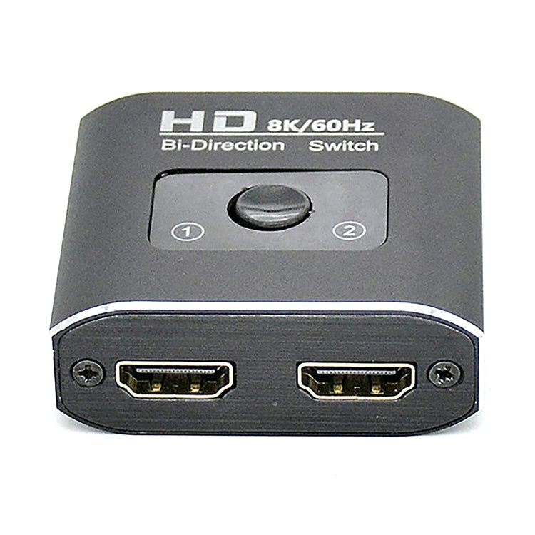 ST0003 Convertidor de vídeo bidireccional con conmutador HDMI 2 en 1 salida 8K, 8K 60Hz Black