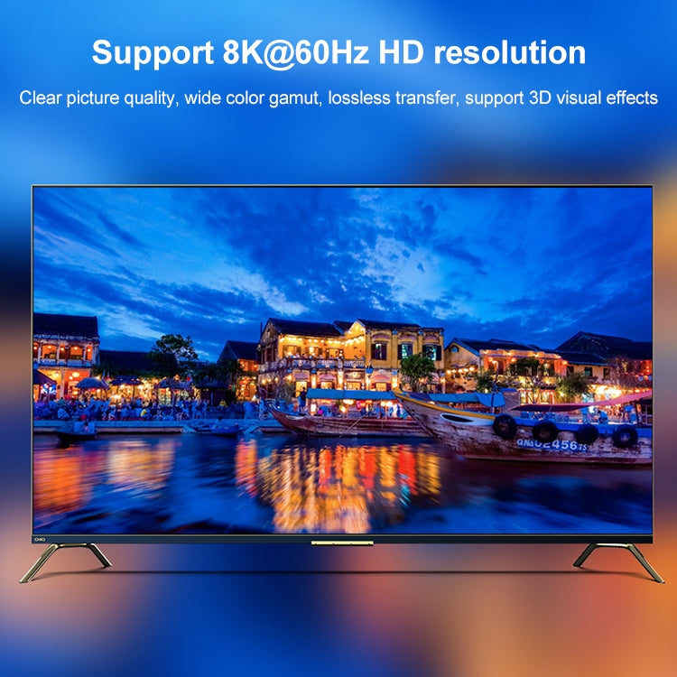 ST0003 Convertidor de vídeo bidireccional con conmutador HDMI 2 en 1 salida 8K, 8K 60Hz Black