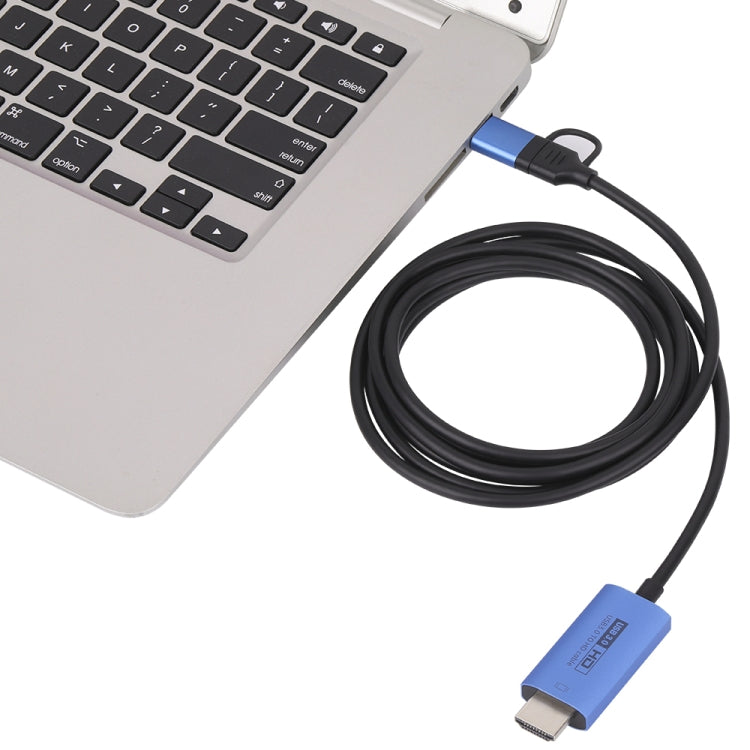 V05E Cable adaptador USB 3.0 + USB-C / Tipo-C a HDMI, V05E