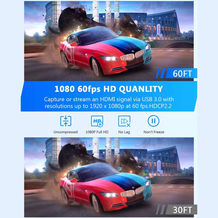 Tarjeta de captura de vídeo HD Z26A HDMI/F hembra a USB 3.0/M macho, Z26A