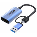 Tarjeta de captura de vídeo HD Z29C HDMI/F hembra a USB-C / Type-C+USB 3.0/M macho, Z29C