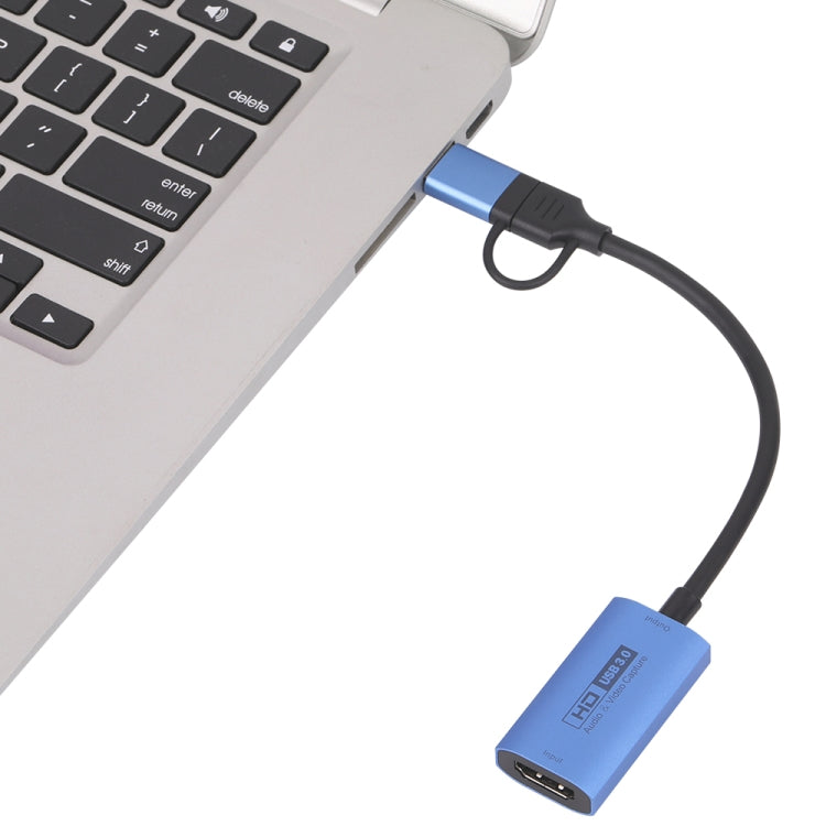 Tarjeta de captura de vídeo HD Z29C HDMI/F hembra a USB-C / Type-C+USB 3.0/M macho, Z29C