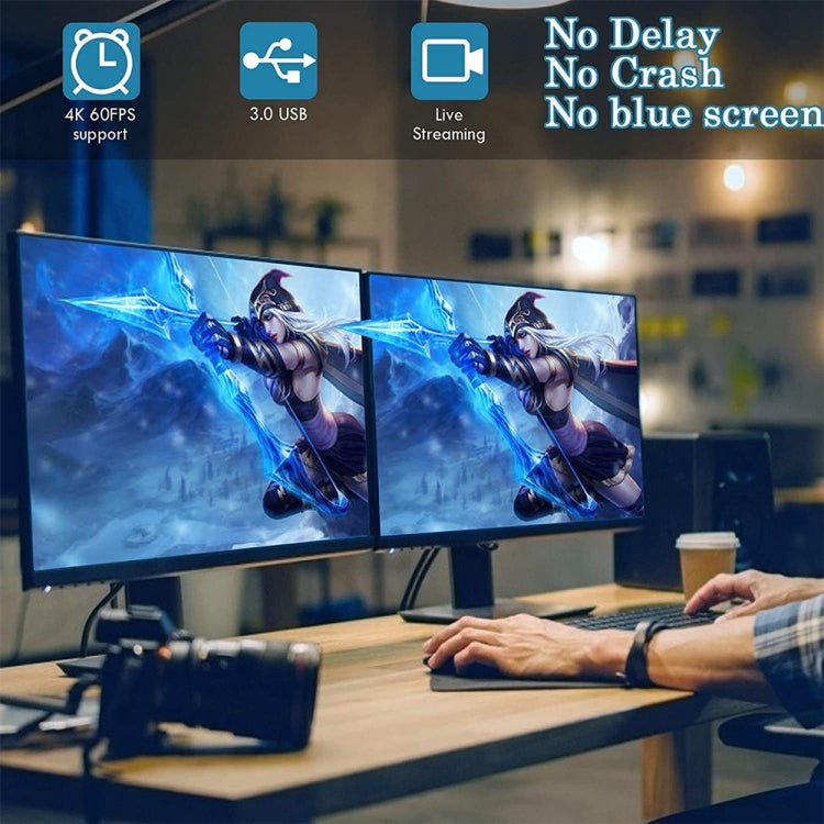 Z29D HDMI/F hembra a USB 3.0/M macho Tarjeta de captura de vídeo HD con cable, Z29D