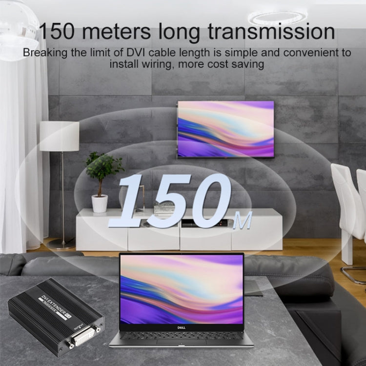 Measy VGA1815 Convertidor de transmisor y receptor extensor VGA, fuente de alimentación única POE, distancia de transmisión: 150 m, VGA1815