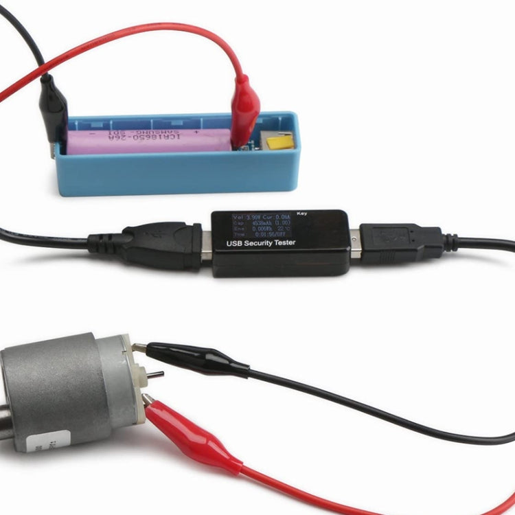 Cable de extensión de conexión de alimentación USB-A hembra a 2 x pinza de cocodrilo, longitud: 0,5 m, USB-A Female