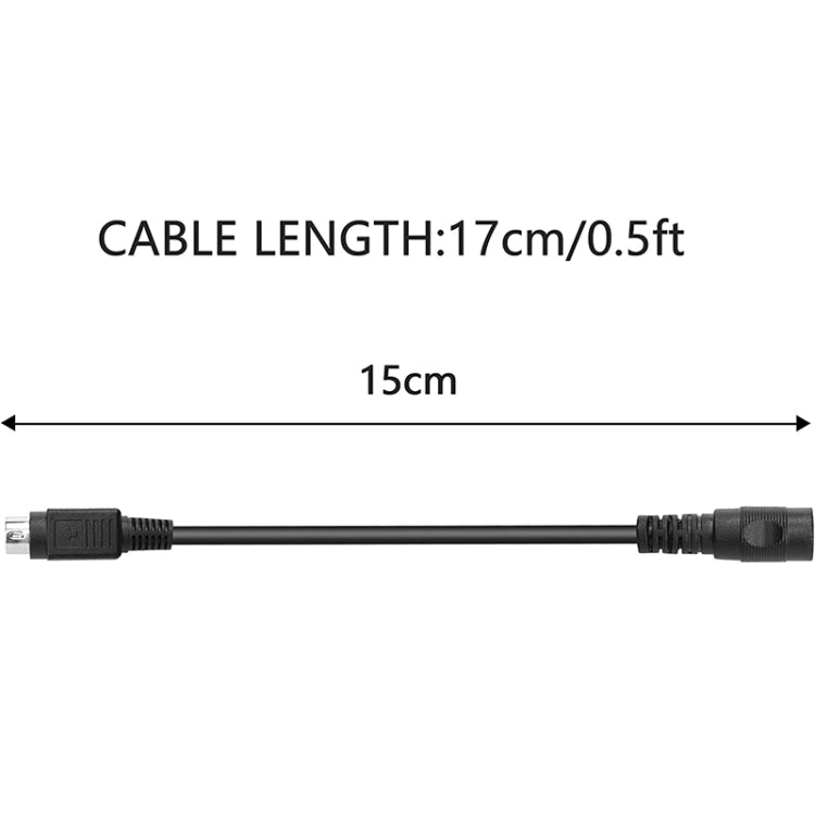 Cable de conexión de alimentación DIN macho de 4 pines a CC hembra de 5,5 x 2,1 mm, longitud: 0,15 m, 4 Pin To DC 5.5x2.1mm