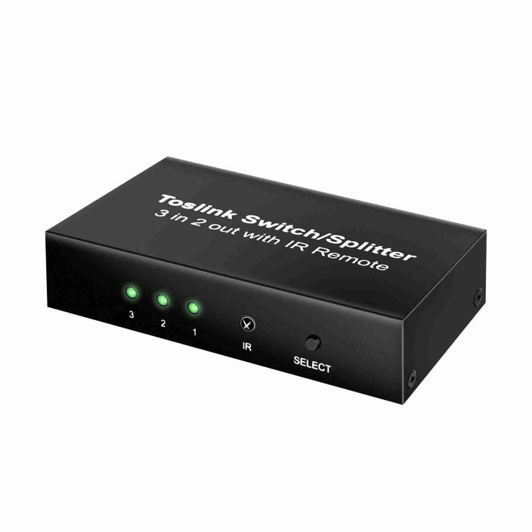 NK-T32 Toslink 3 en 2 interruptor/divisor de salida con control remoto IR
