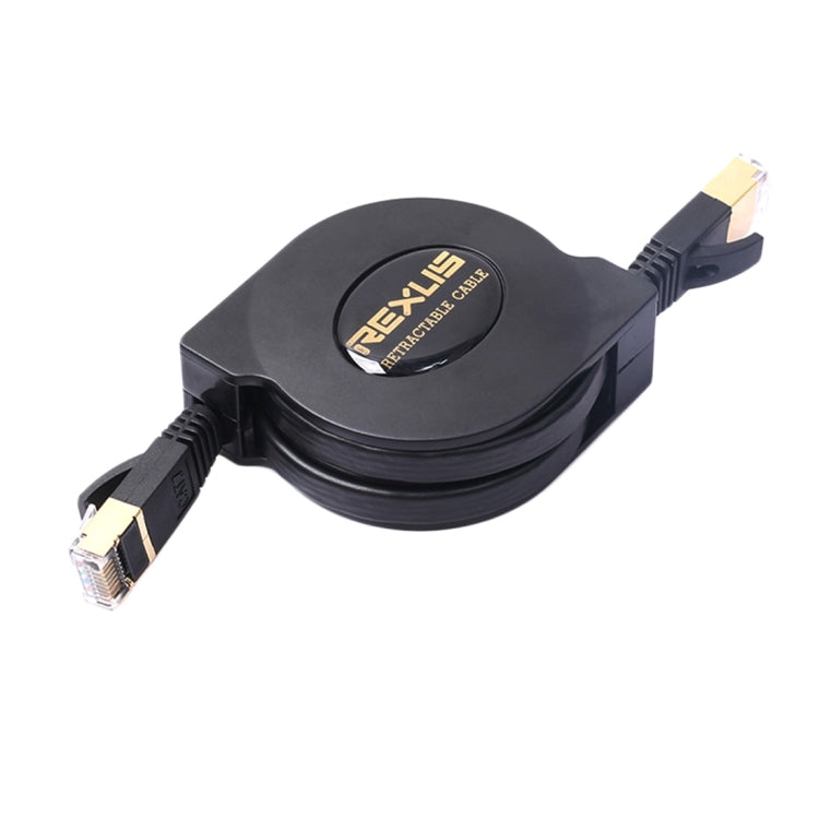 REXLIS Cable LAN de red Ethernet RJ45, plano, retráctil, CAT7, 10 Gigabit, 1,5 m