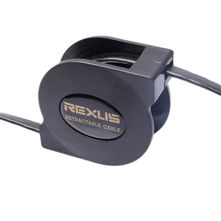 REXLIS Cable LAN de red Ethernet RJ45, plano, retráctil, CAT7, 10 Gigabit, 1,5 m