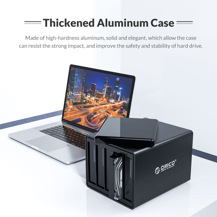 ORICO NS500U3 Caja de disco duro USB 3.0 de 5 bahías de 3,5 pulgadas, NS500U3