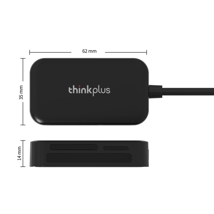 Lector de tarjetas multifunción Lenovo thinkplus TC102 USB 3 en 1