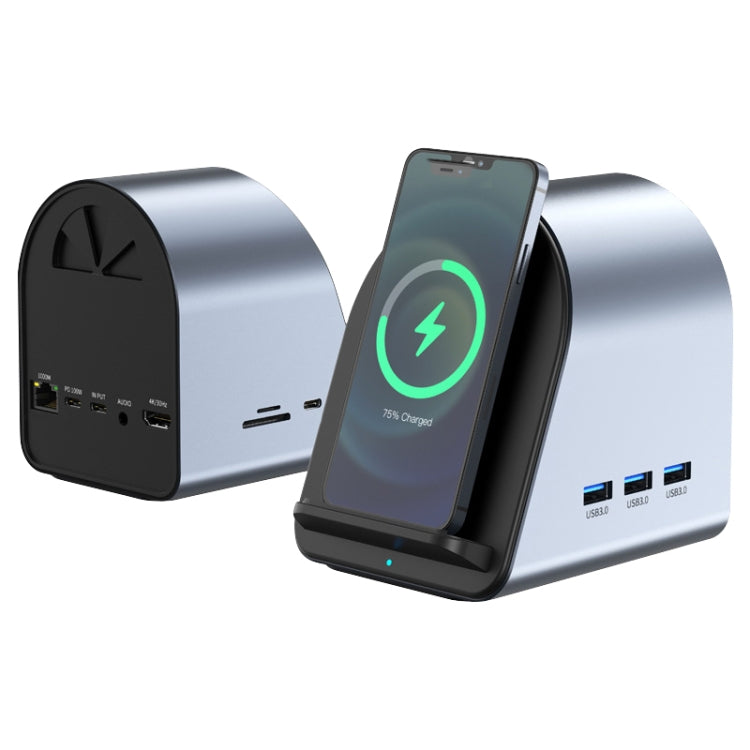 Adaptador HUB BYL-2211 10 en 1 USB-C / Type-C, cargador de teléfono compatible, BYL-2211