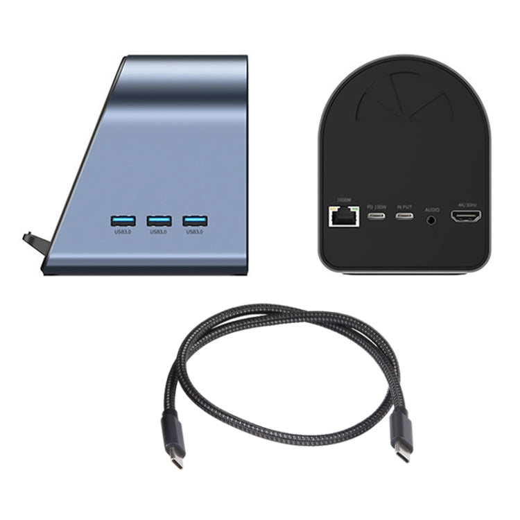 Adaptador HUB BYL-2211 10 en 1 USB-C / Type-C, cargador de teléfono compatible, BYL-2211