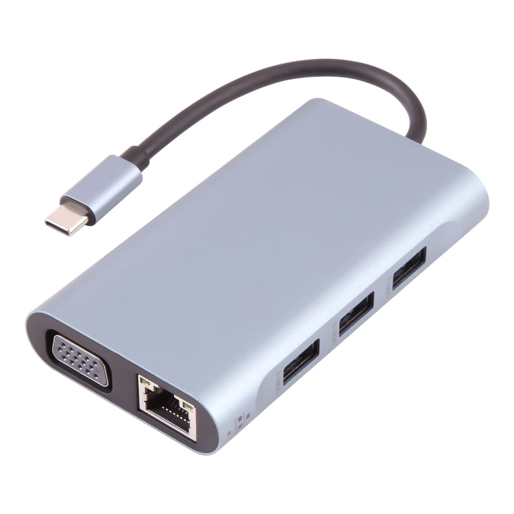 BYL-2111 7 en 1 USB-C / Type-C a adaptador HUB de estación de acoplamiento USB, BYL-2111