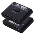 Conmutador HDMI bidireccional de video HD 4K 2 en 1 salida, SL