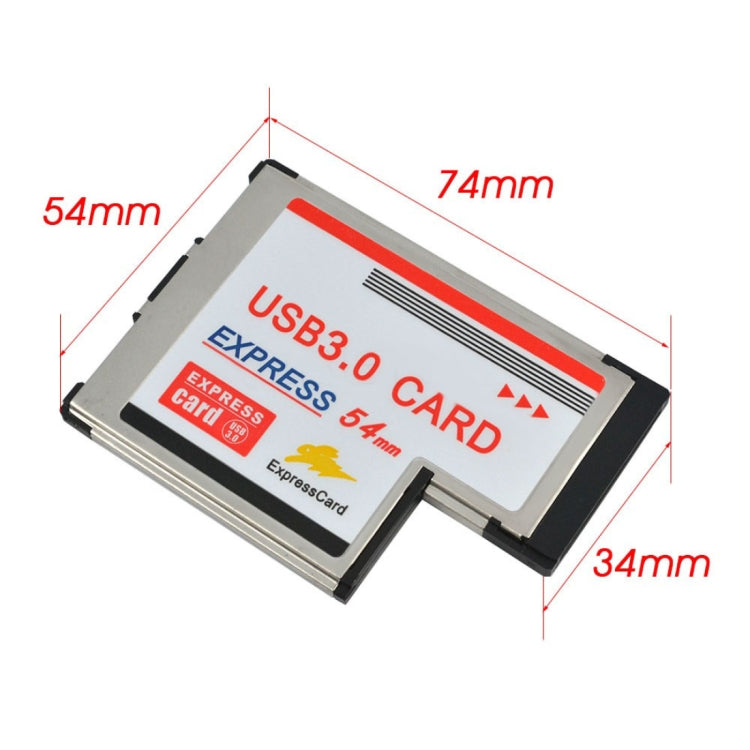 Tarjeta Express con ranura PCI de 54mm, 2 puertos USB 3.0, 5Gbps, para ordenador portátil/portátil, 54mm