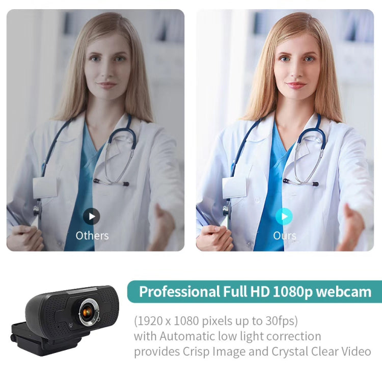 Cámara web HD multifunción HD-F18 1080P con micrófono