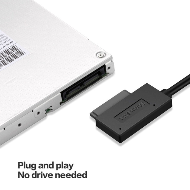 Indicador de adaptador de cable SATA delgado profesional USB 3.0 a 7+6 pines, USB 3.0
