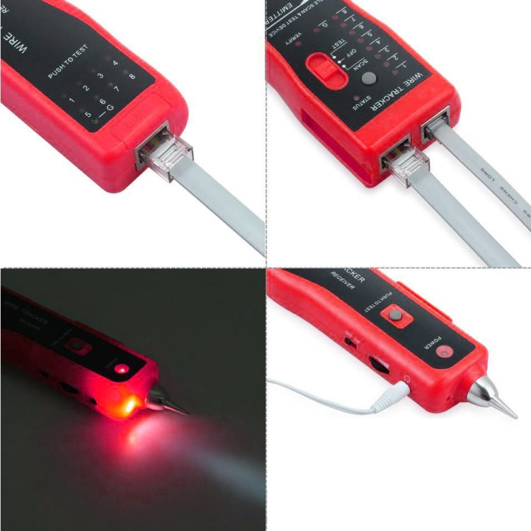 RJ11 / RJ45 Rastreador de cables telefónicos Ethernet LAN Probador de cables de red Detector Buscador de líneas, RJ11 / RJ45 Line Finder